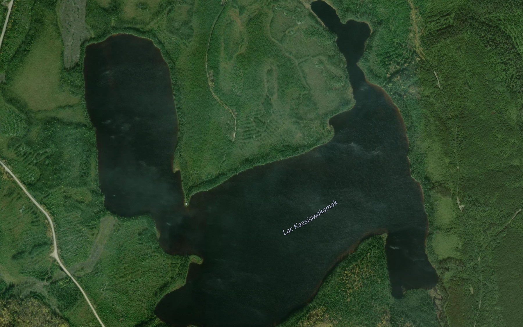 Satellite map of the Lac Kaasisiwakamak