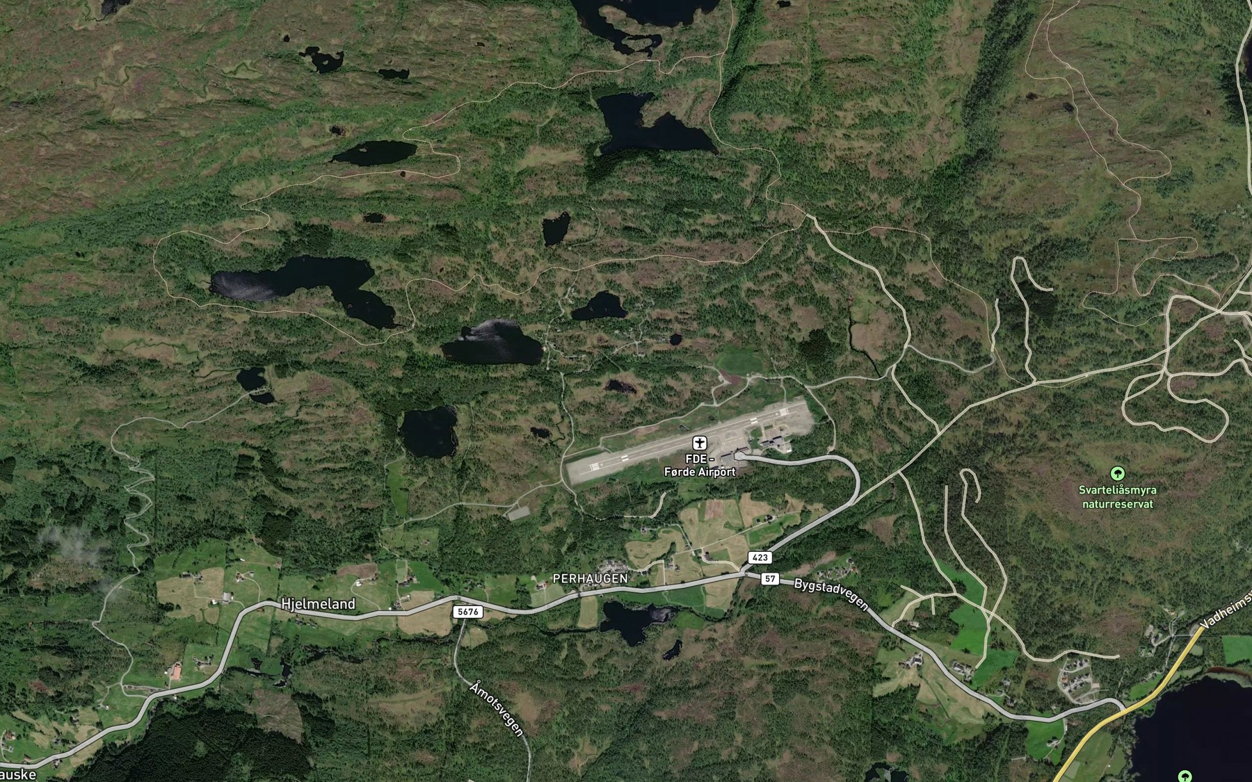 Satellite map of the Tortjorna