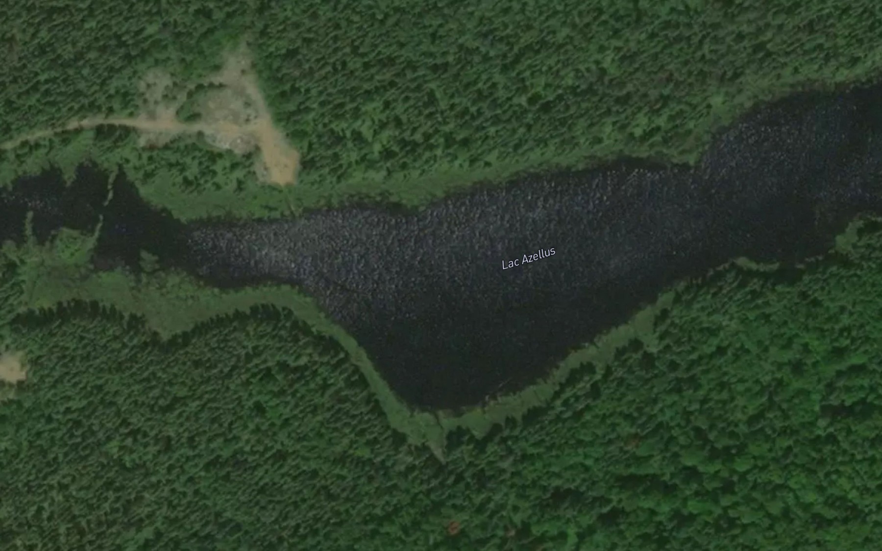 Satellite map of the Lac Azellus