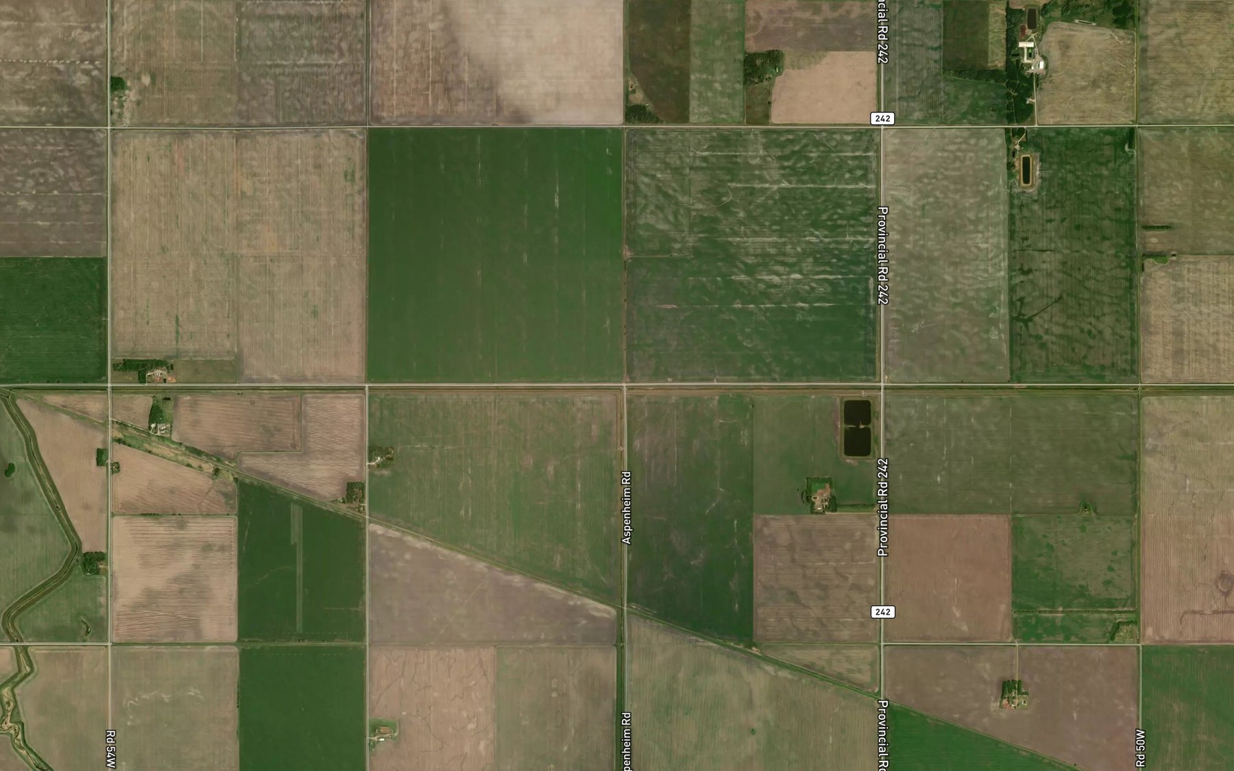 Satellite map of the Image Creek