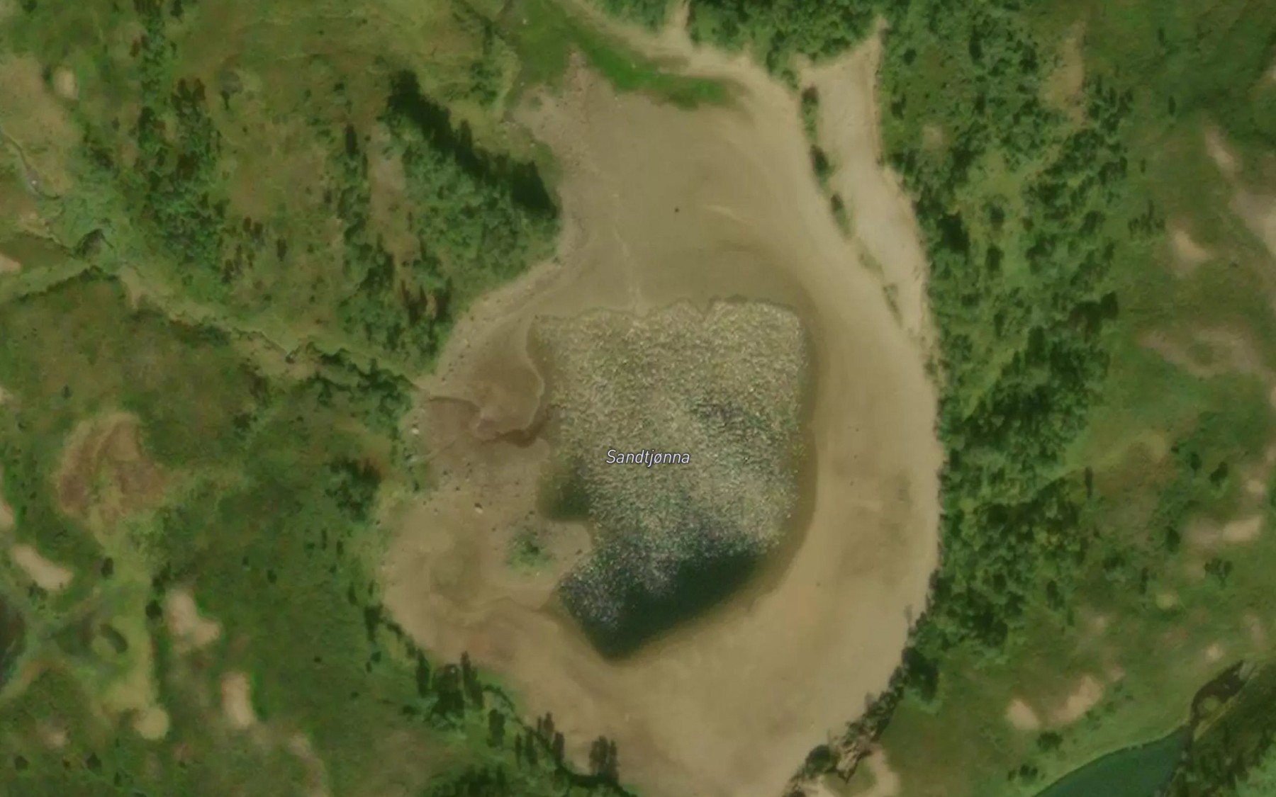 Satellite map of the Sandtjorna