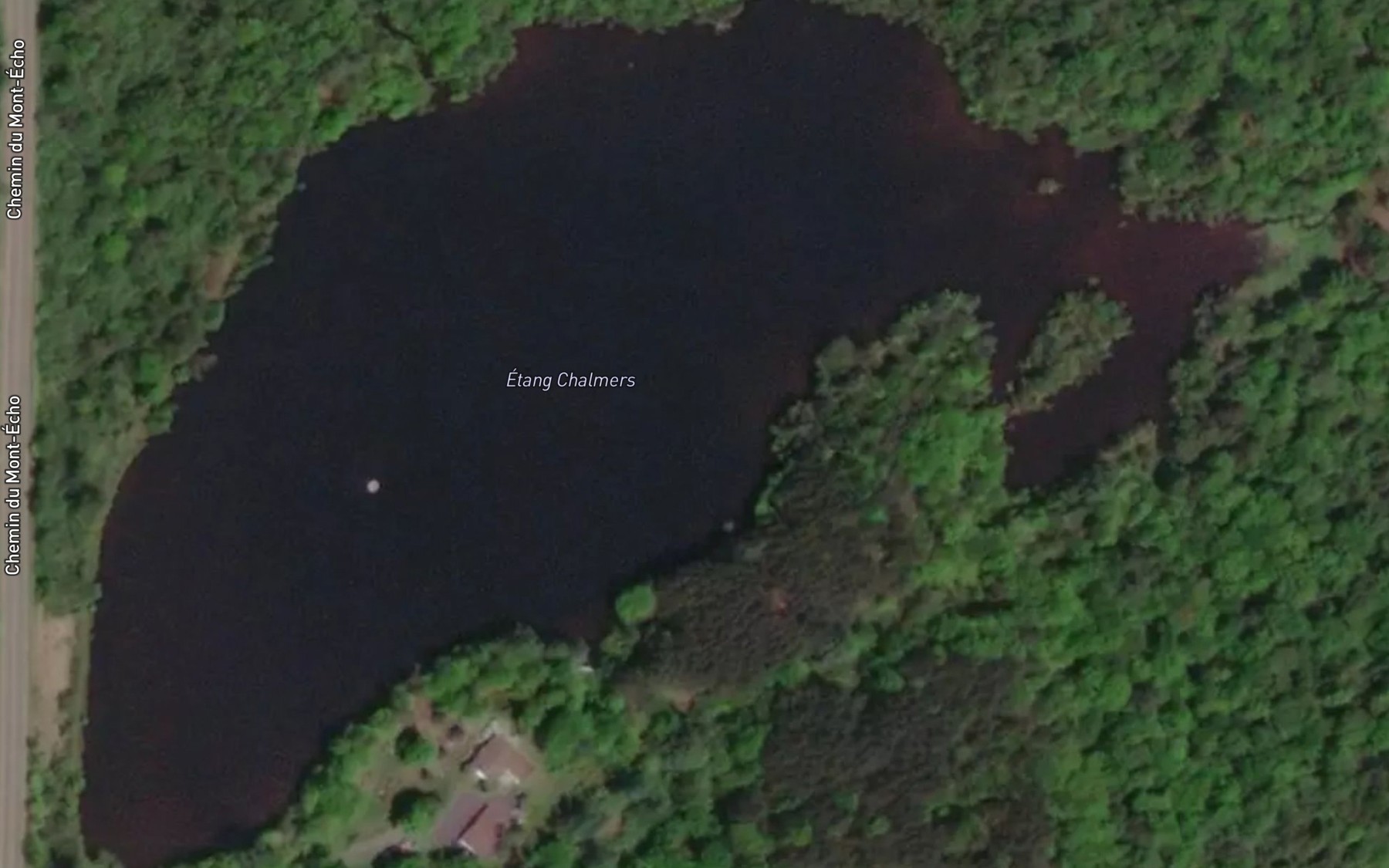 Satellite map of the Etang Chalmers