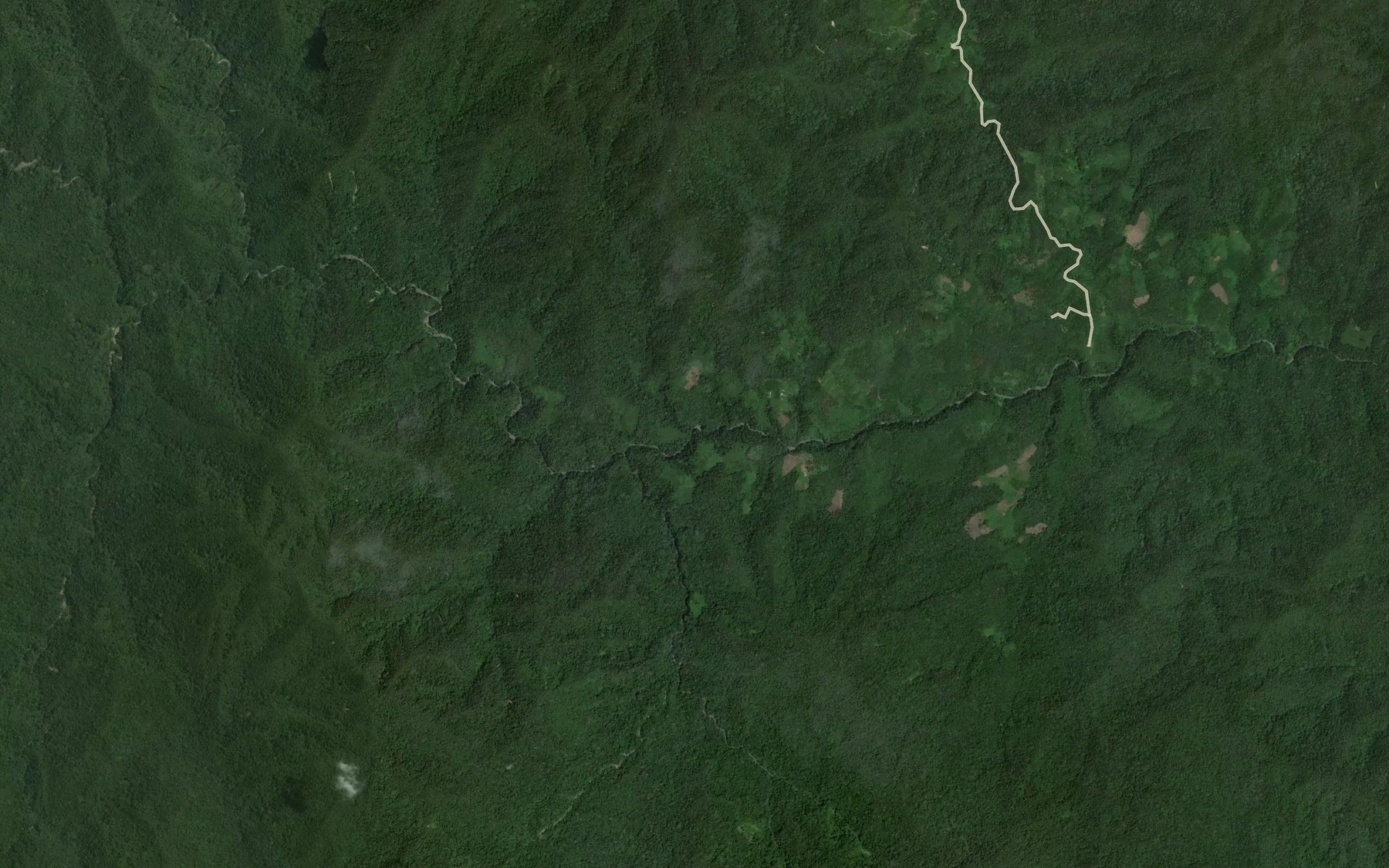 Satellite map of the Lau Gambir