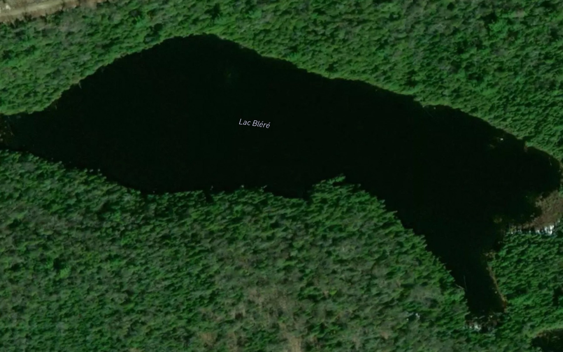 Satellite map of the Lac Blere