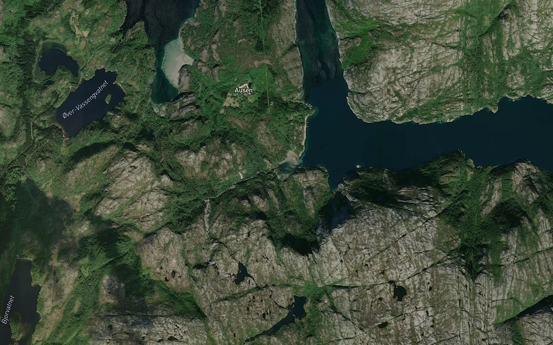 Satellite map of the Bjornvikleira
