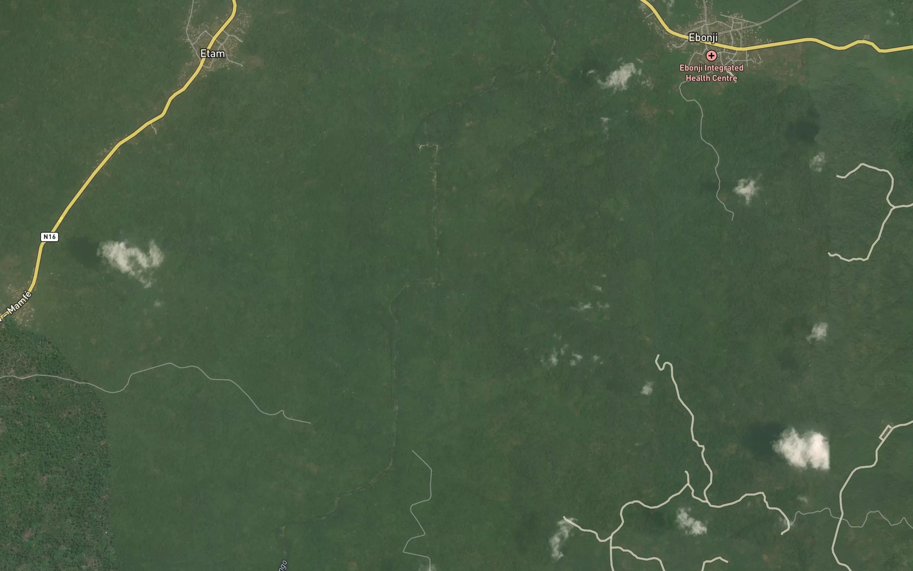 Satellite map of the Madisi