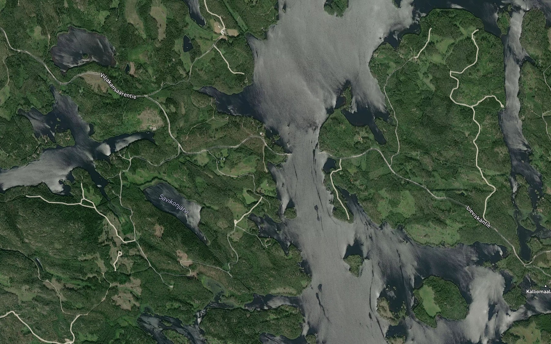 Satellite map of the Heikkisenlahti