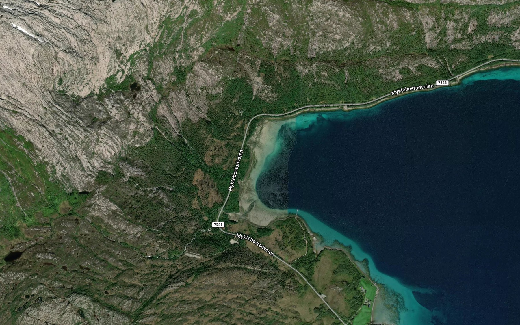 Satellite map of the Breivikbotnen