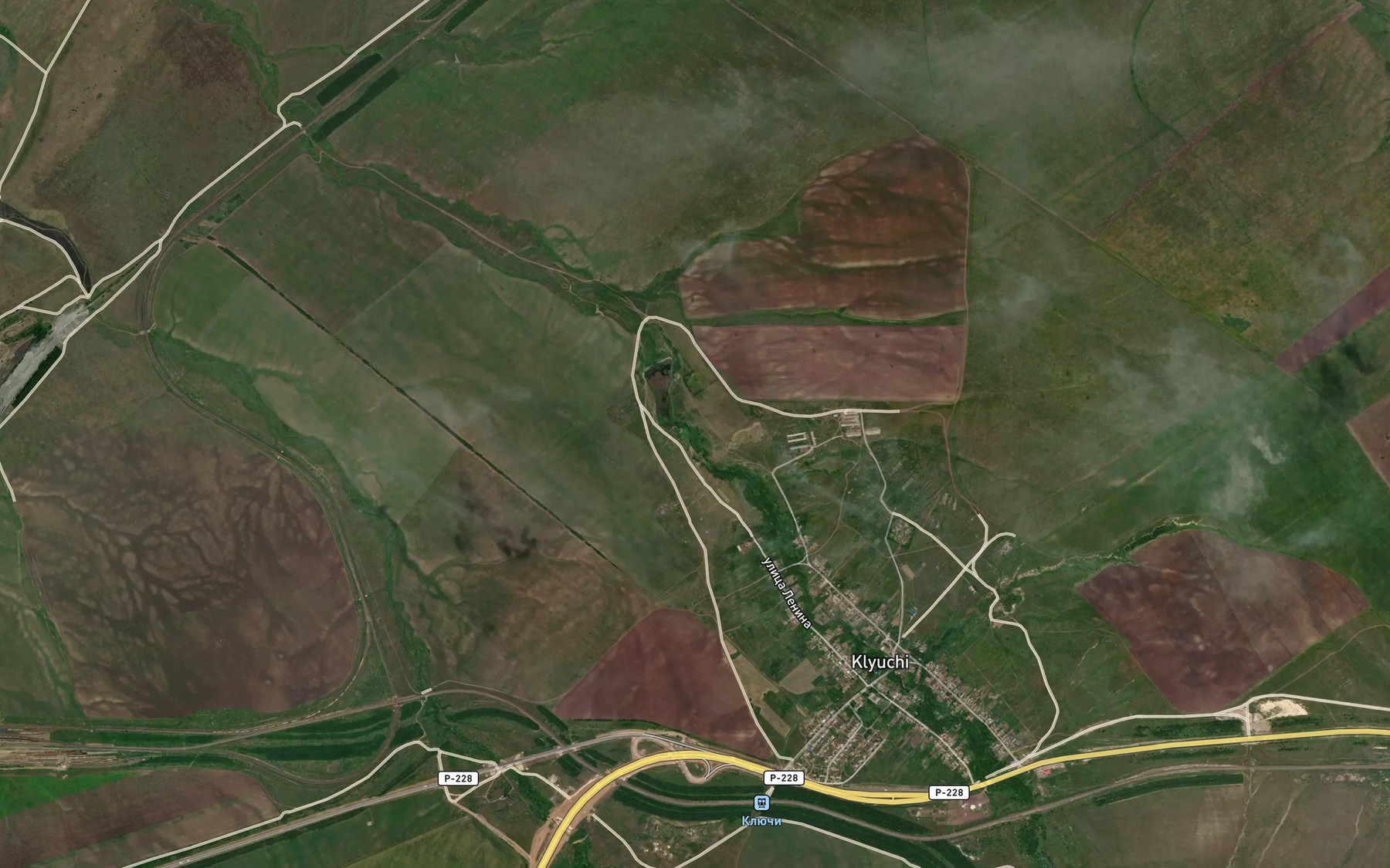 Satellite map of the Klyuchi