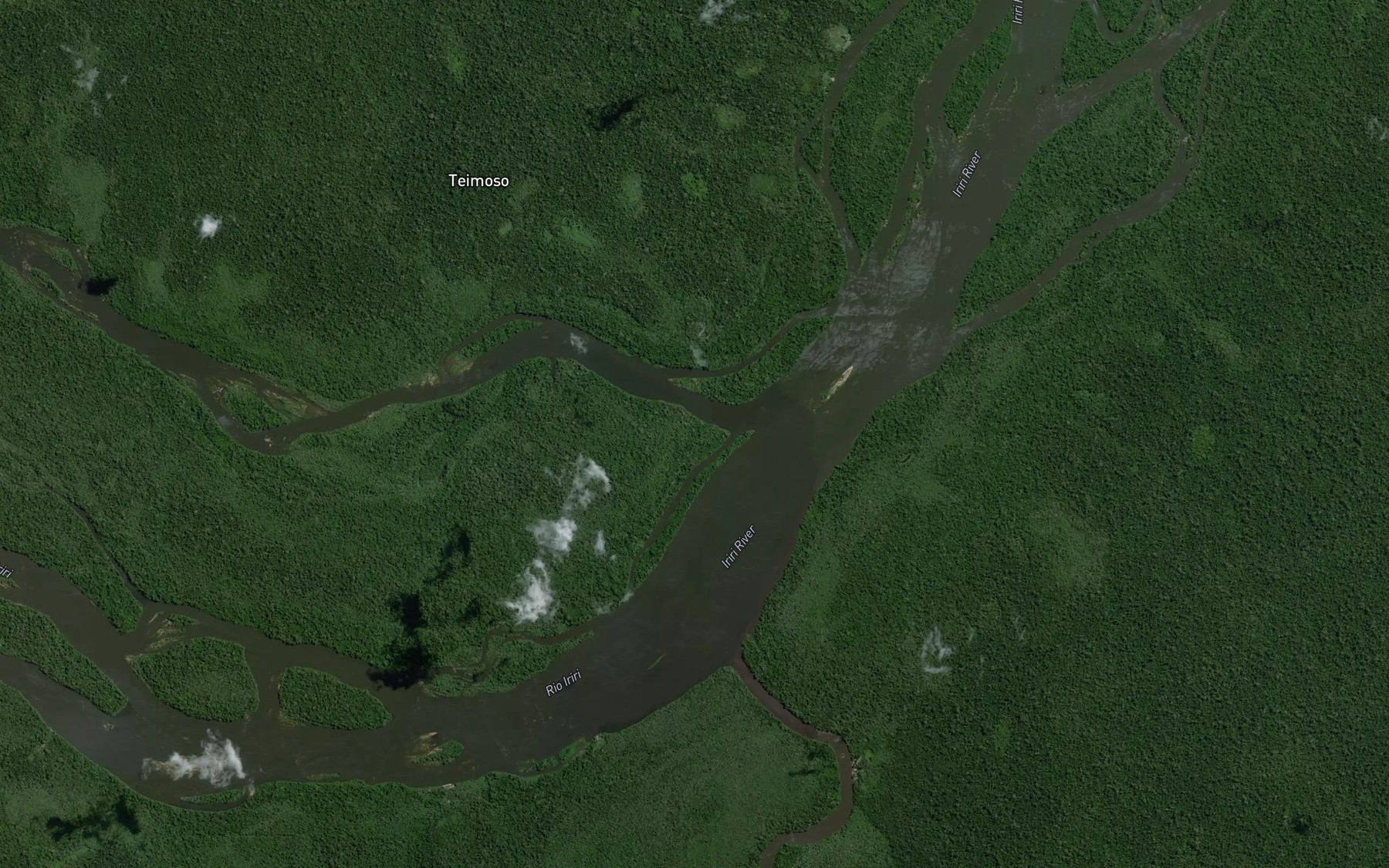 Satellite map of the Furo do Teimoso
