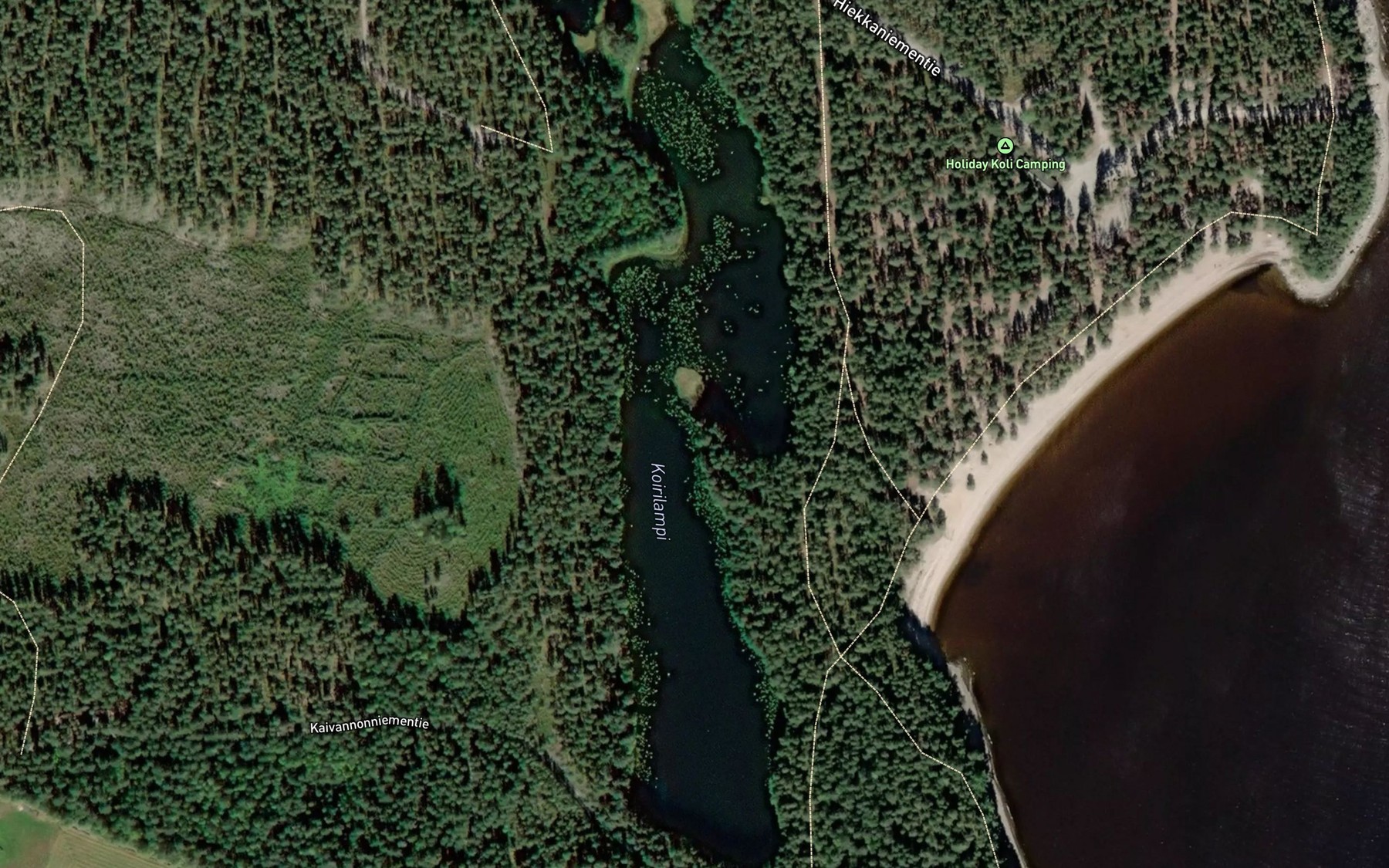 Satellite map of the Koirilammit