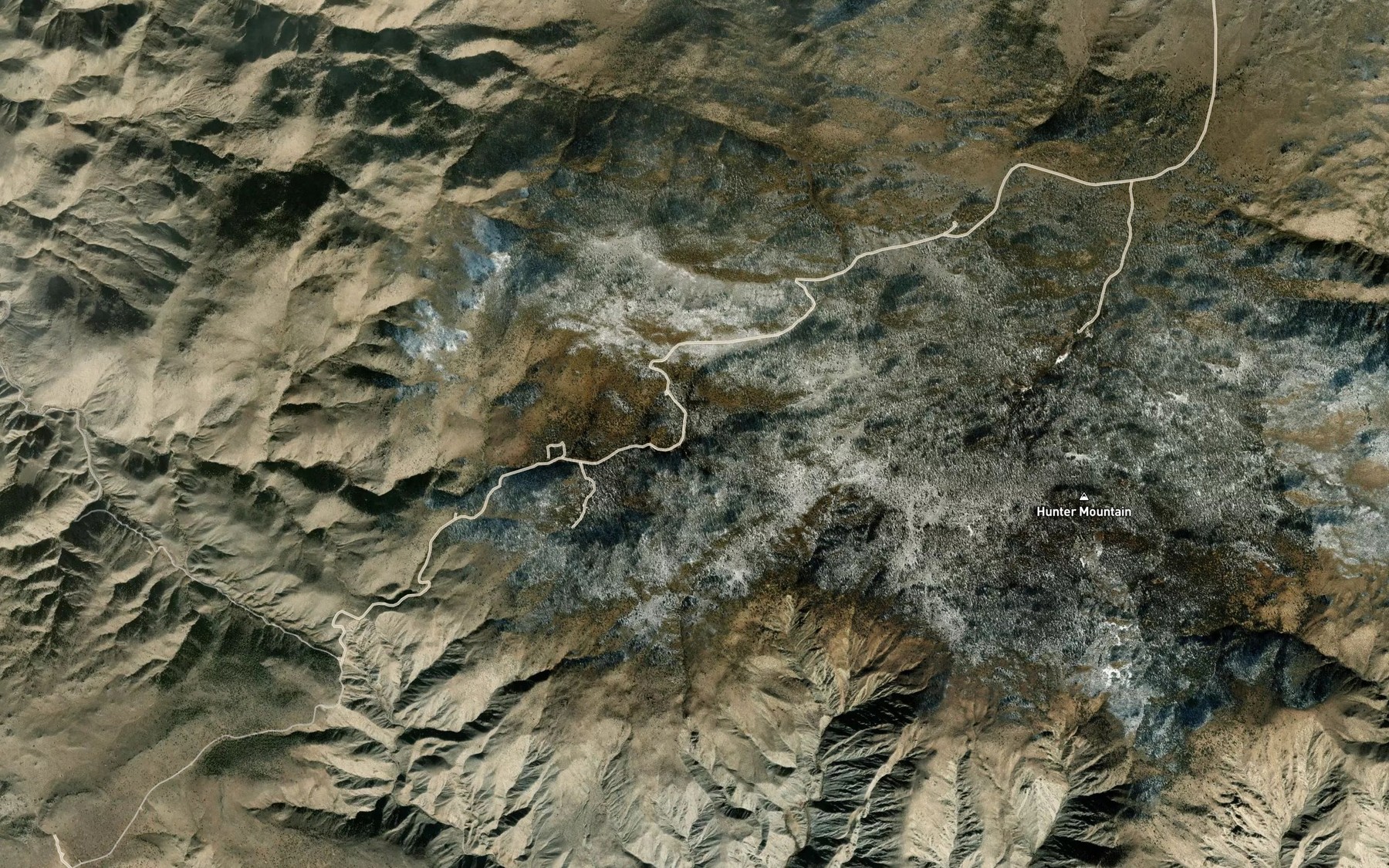 Satellite map of the Jackass Spring
