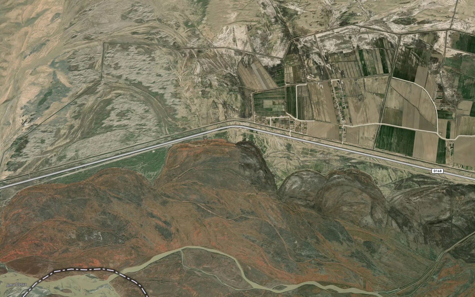 Satellite map of the Ozero Oykul'