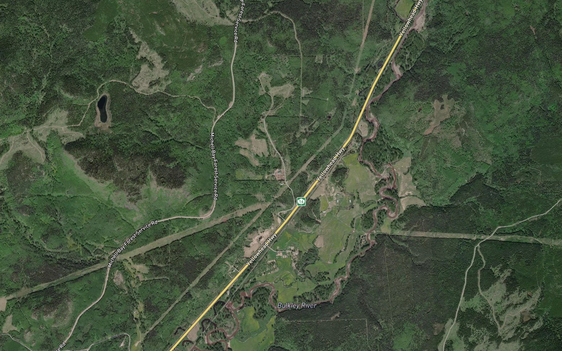 Satellite map of the McInnes Creek