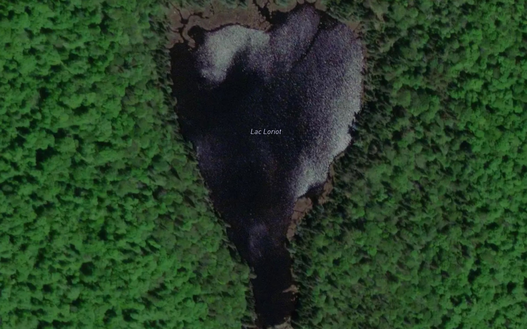 Satellite map of the Lac Loriot