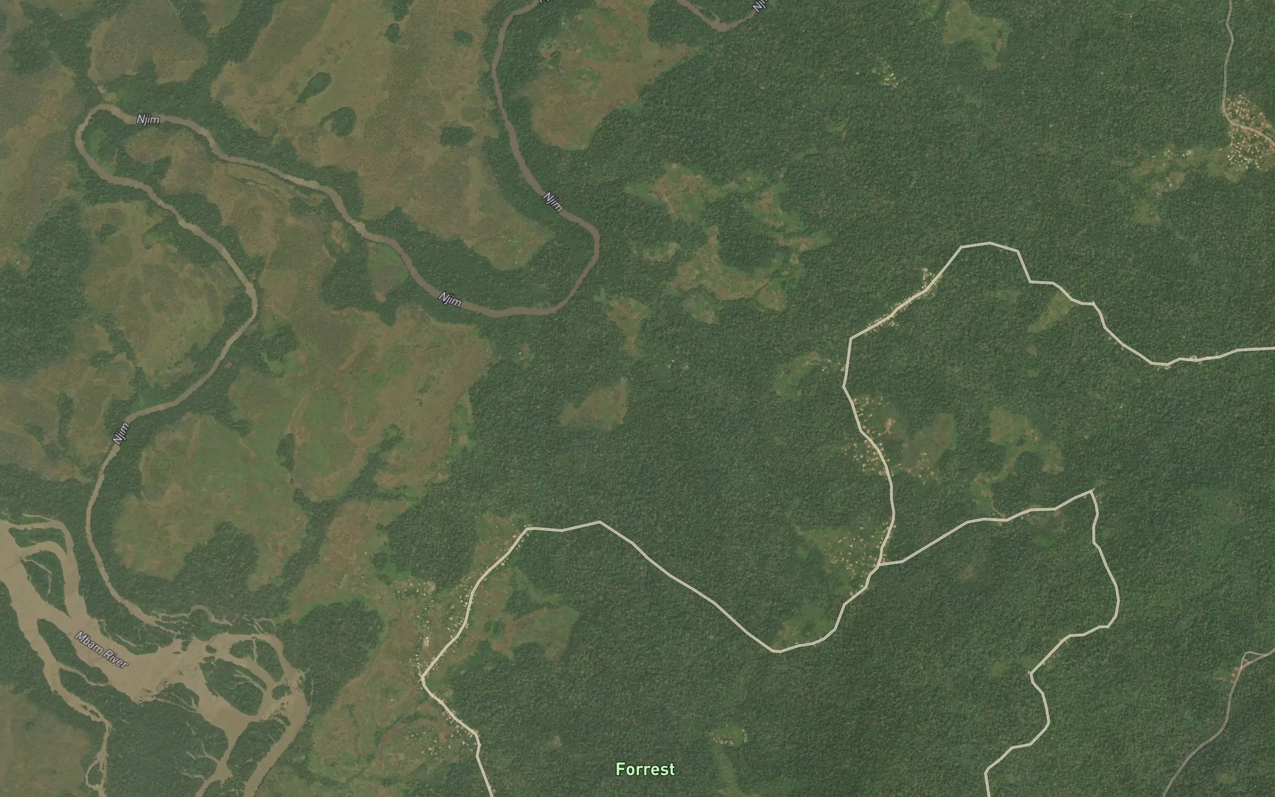 Satellite map of the Gnindi