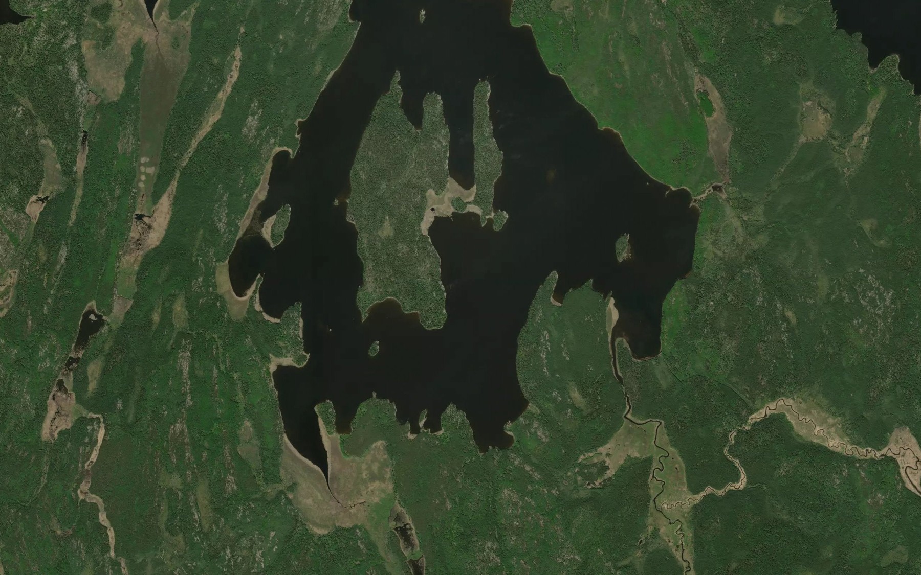Satellite map of the Gummerson Lake