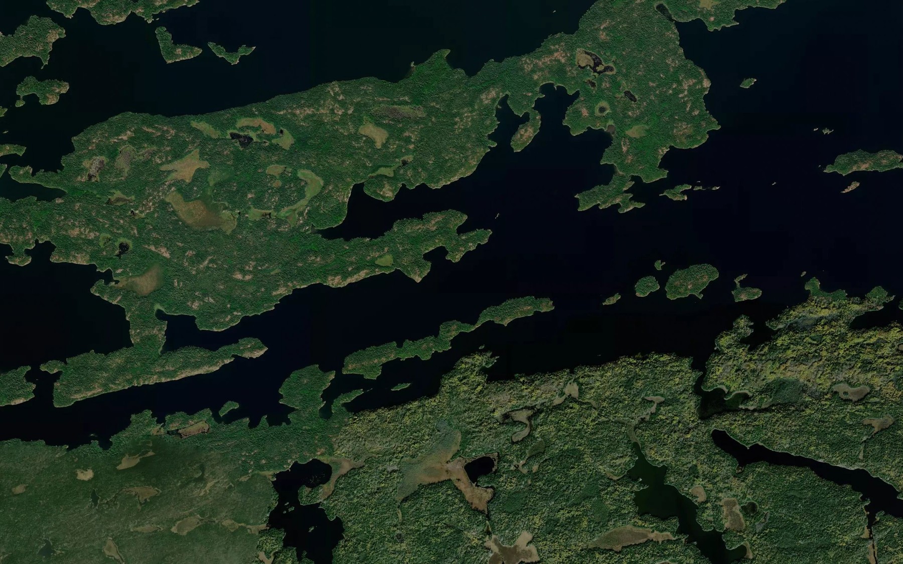 Satellite map of the Sunset Channel