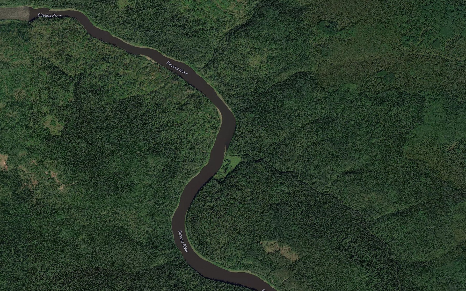 Satellite map of the Osinovaya