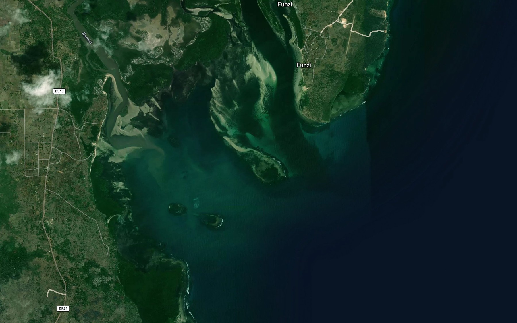 Satellite map of the Makame