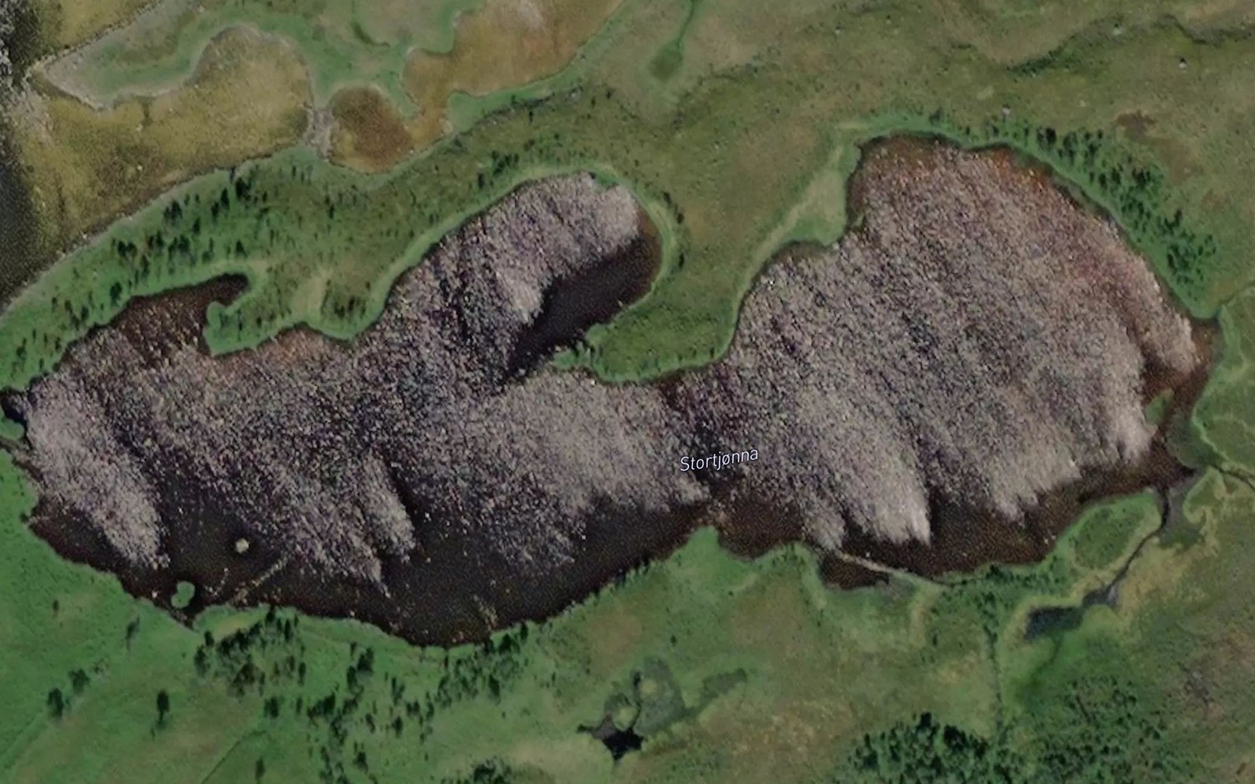 Satellite map of the Stortjonna