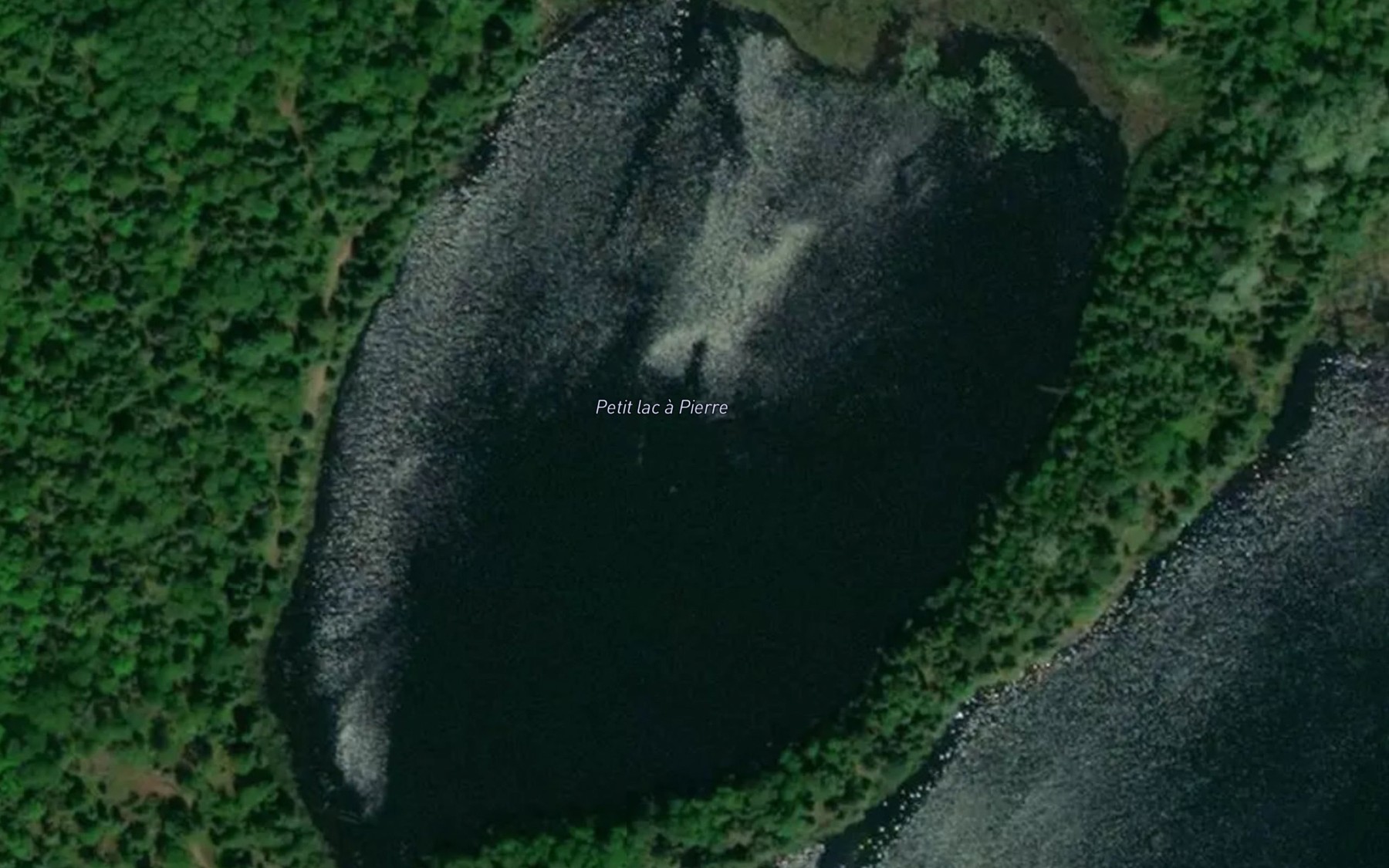Satellite map of the Petit lac a Pierre