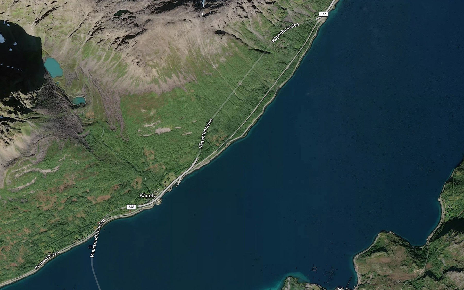 Satellite map of the Loken