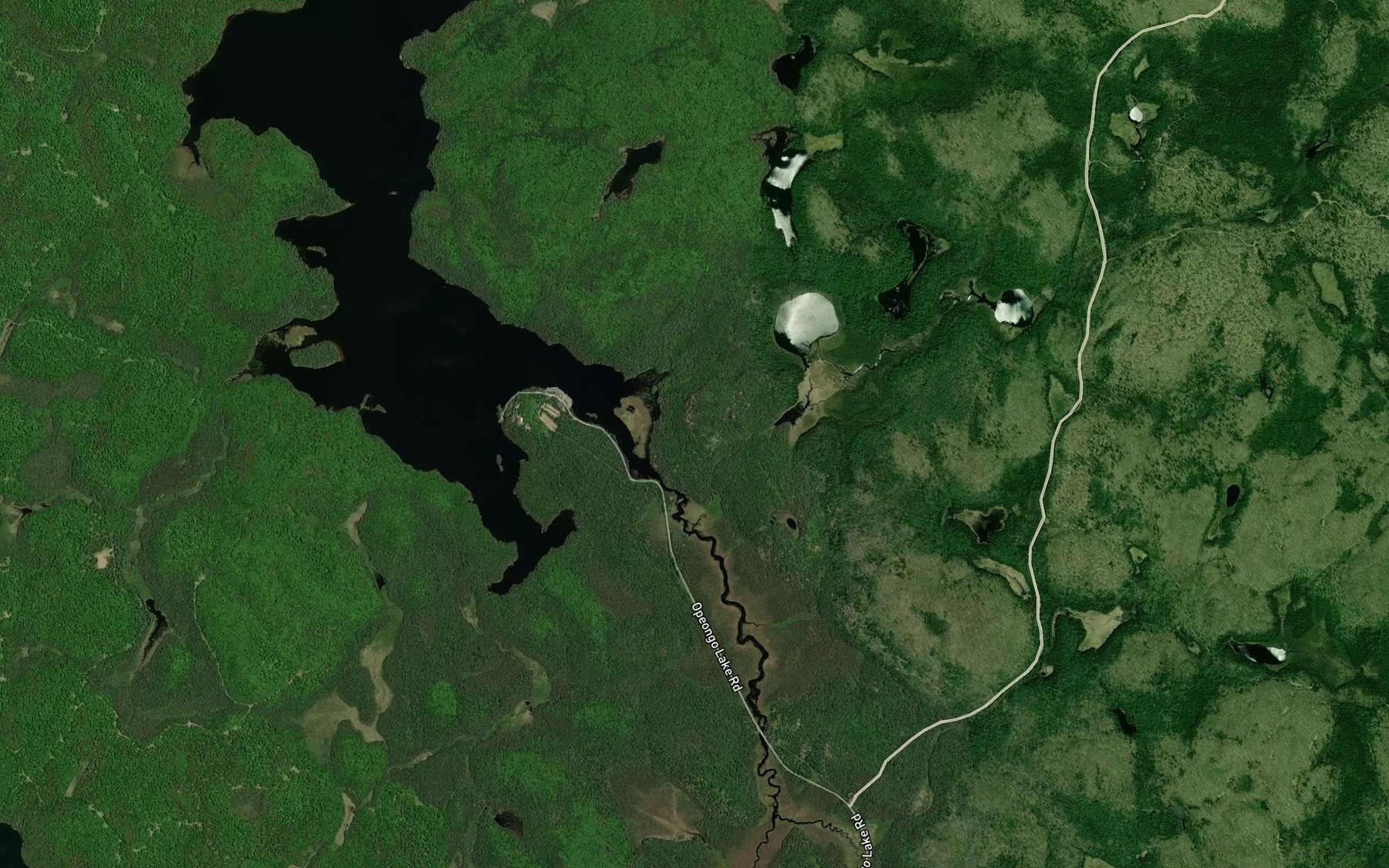 Satellite map of the Costello Creek