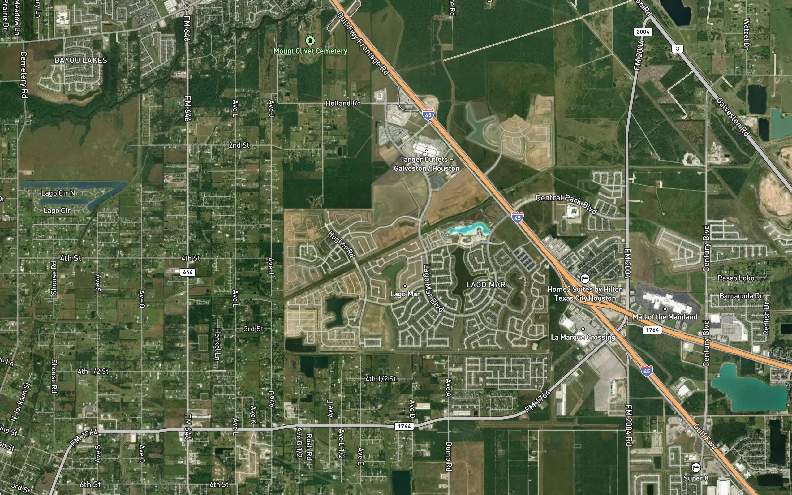 Galveston County Water Company Canal