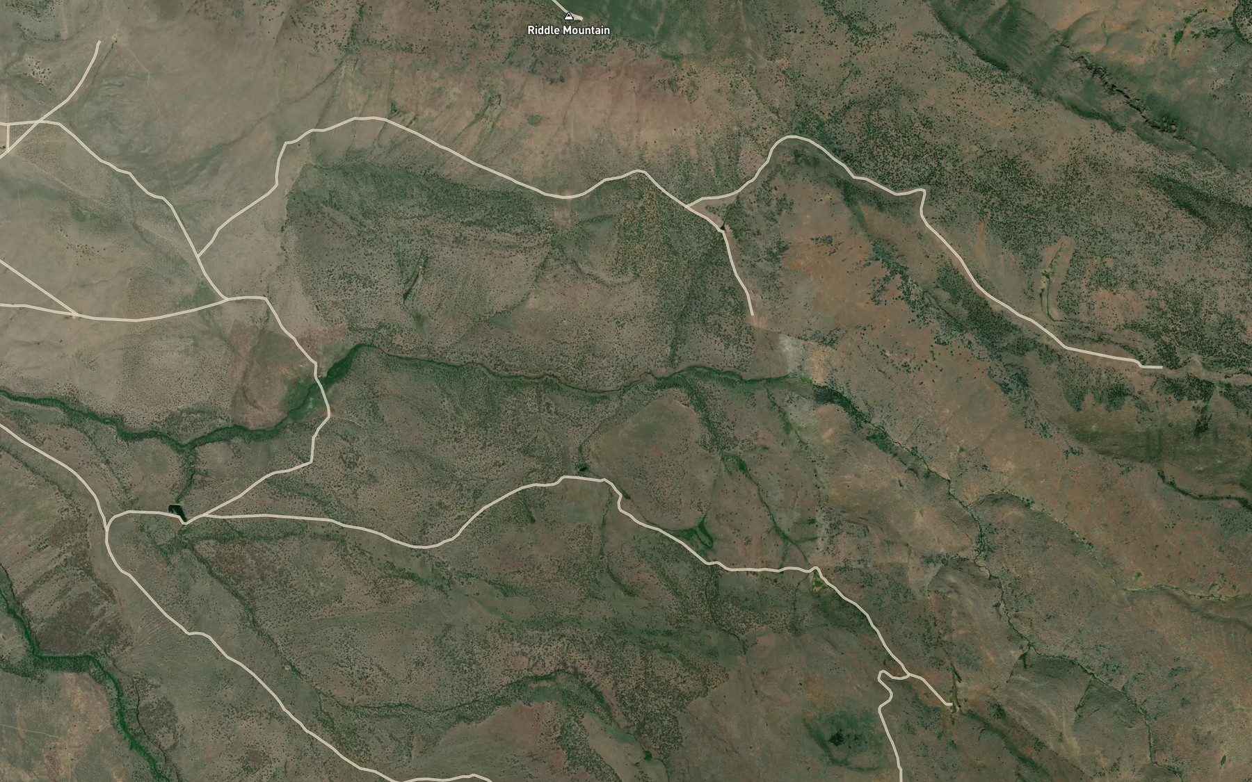 Satellite map of the Jim Creek