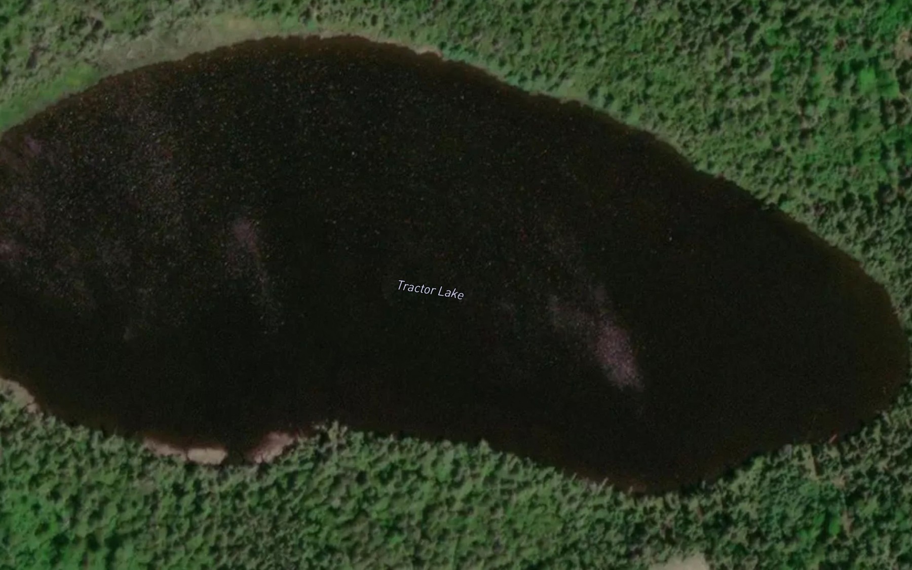 Satellite map of the Tractor Lake