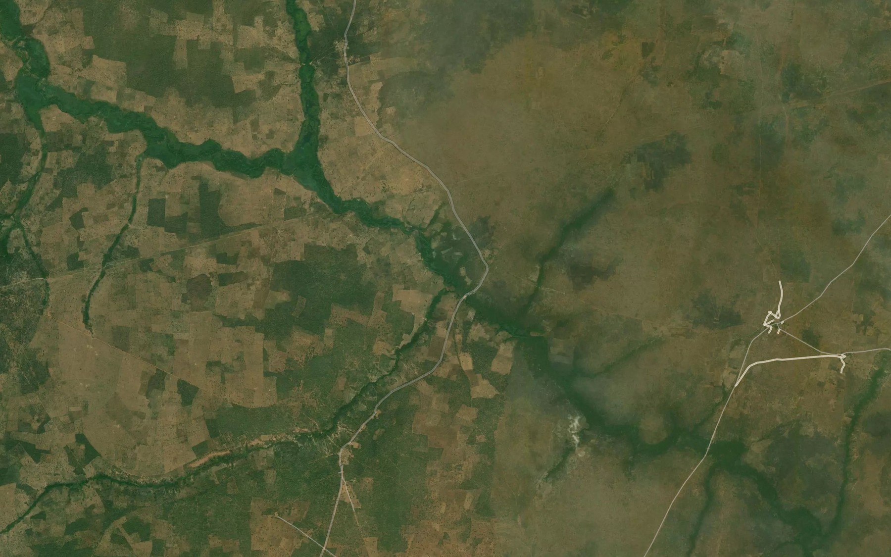 Satellite map of the River Tatungi