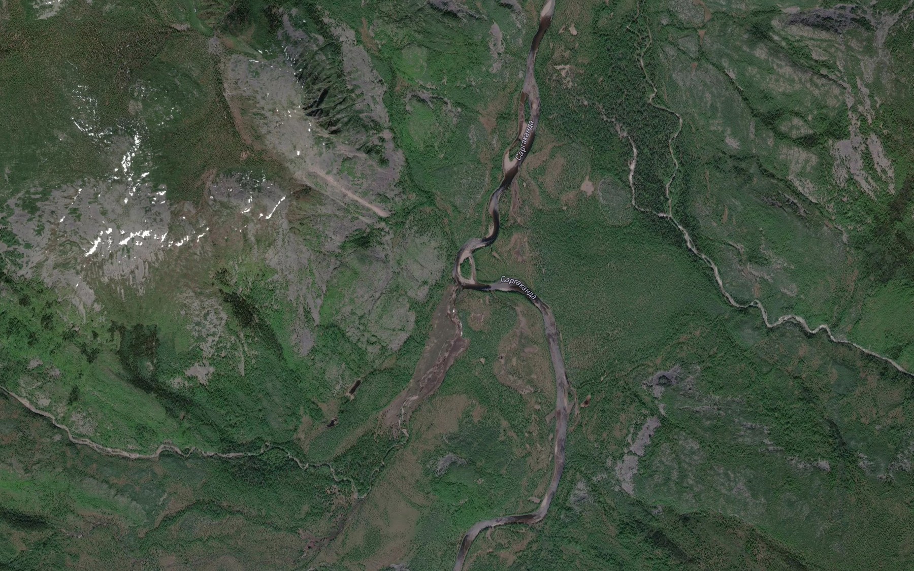 Satellite map of the Usun-Bilir