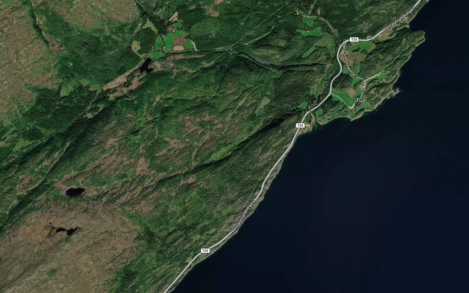 Satellite map of the Svartdalsbekken