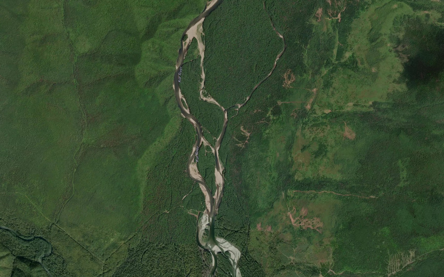 Satellite map of the Protoka Gadek
