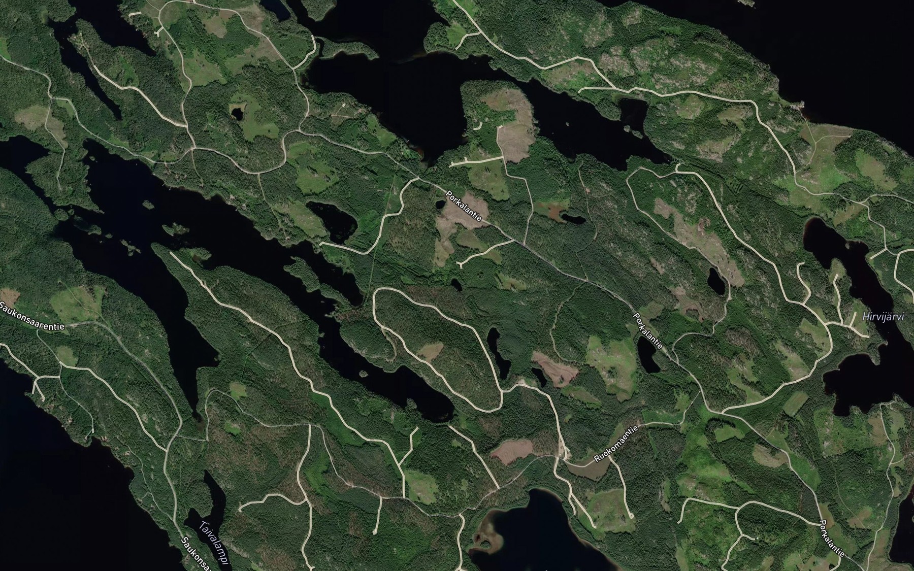 Satellite map of the Sorvalampi