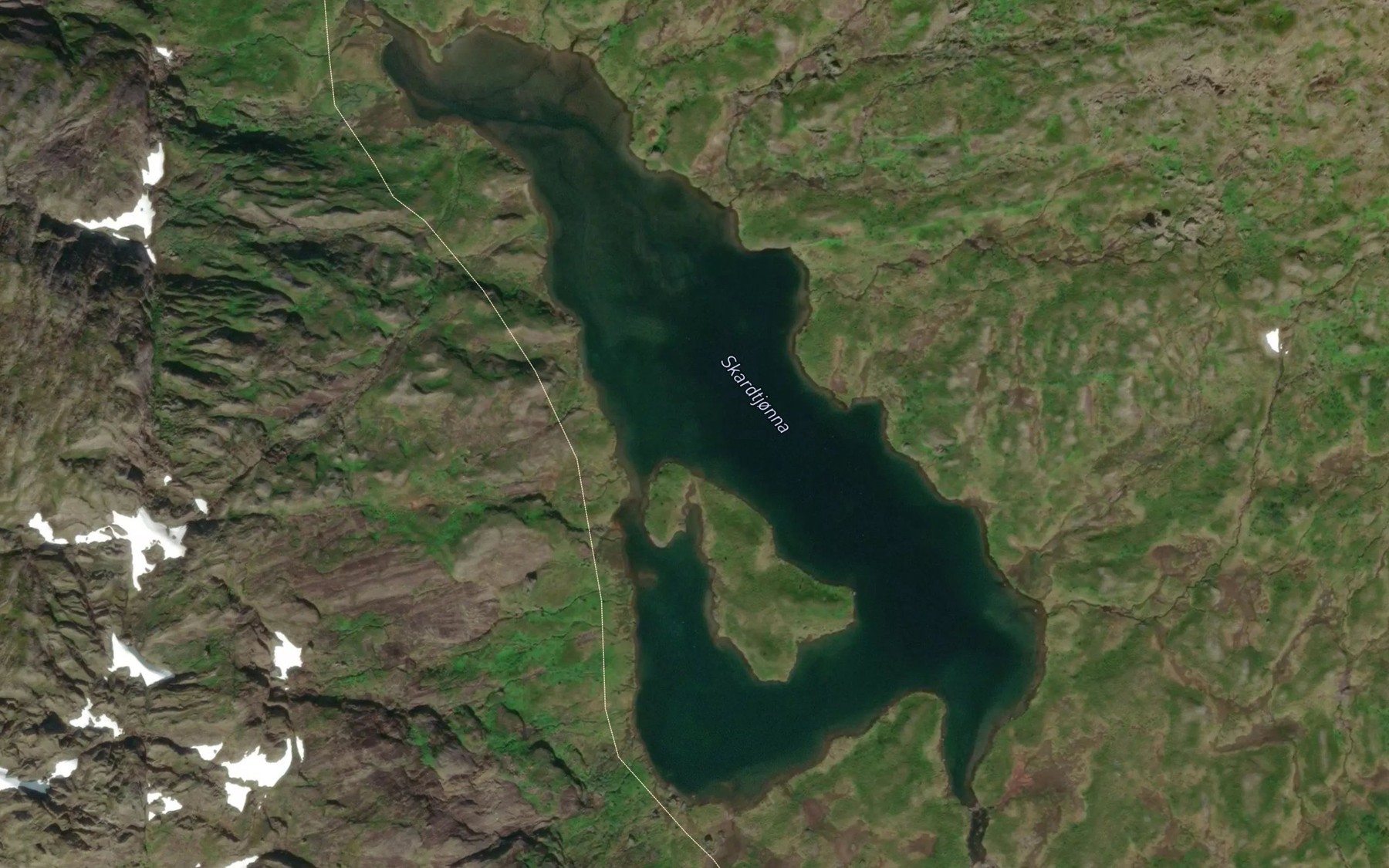 Satellite map of the Skardtjorna