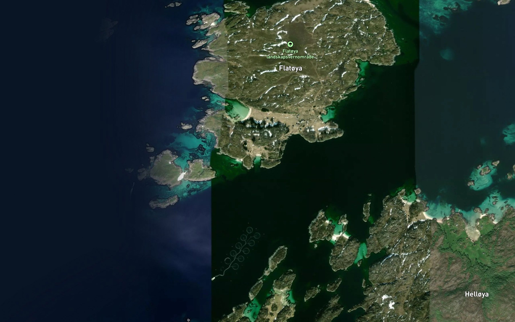 Satellite map of the Jektevika