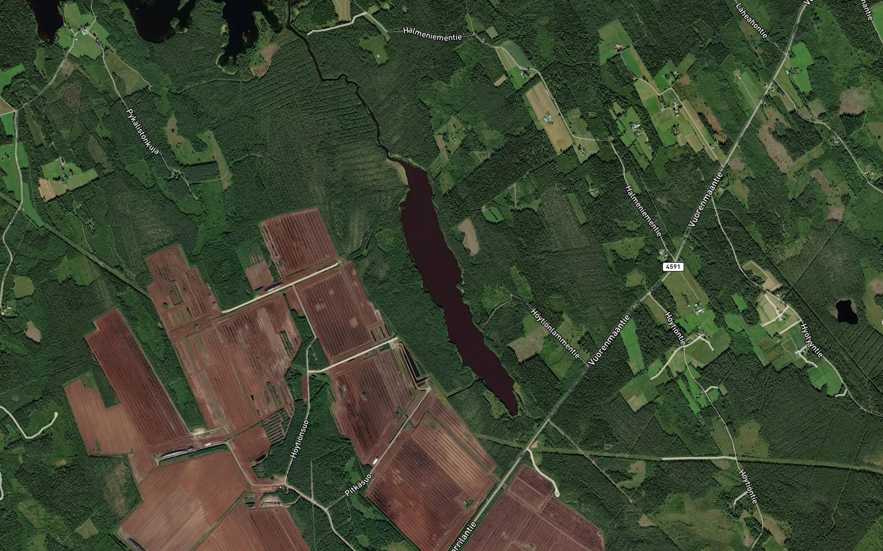 Satellite map of the Hoytionlampi