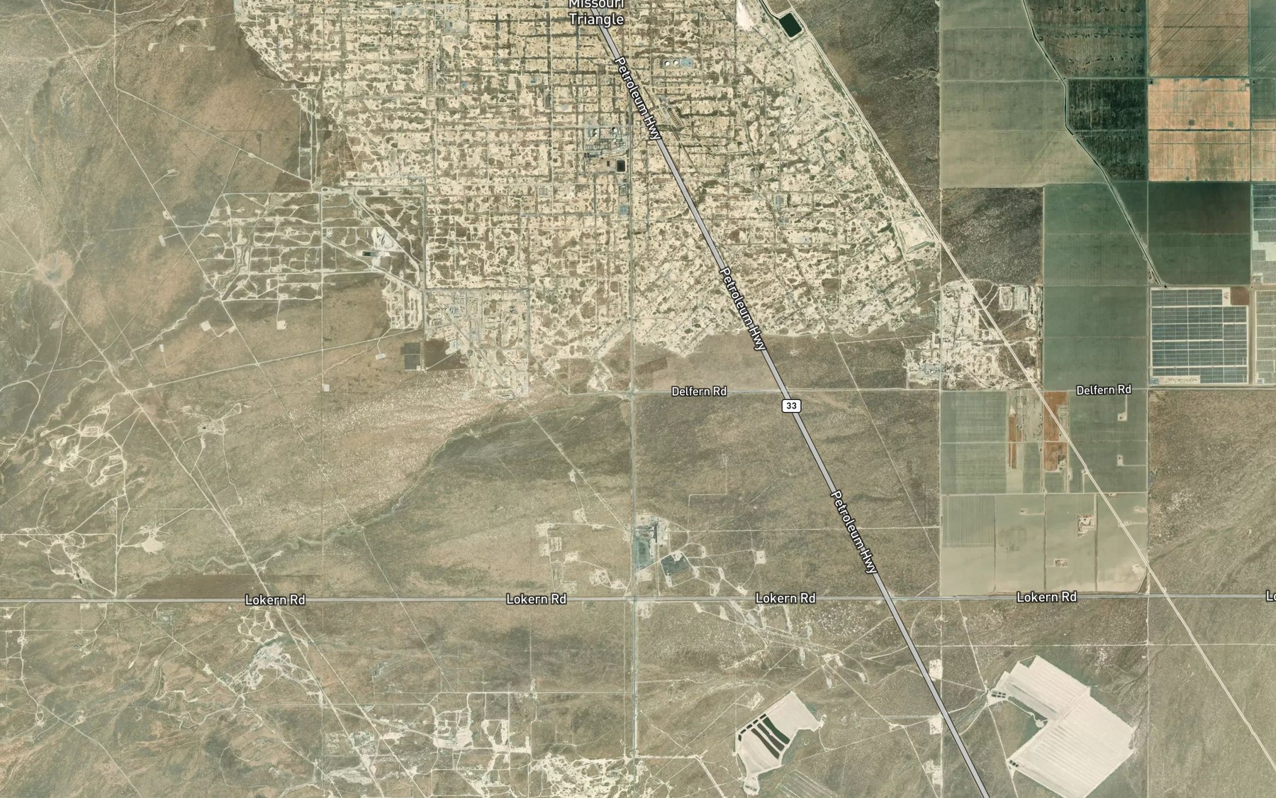 Satellite map of the Salt Creek
