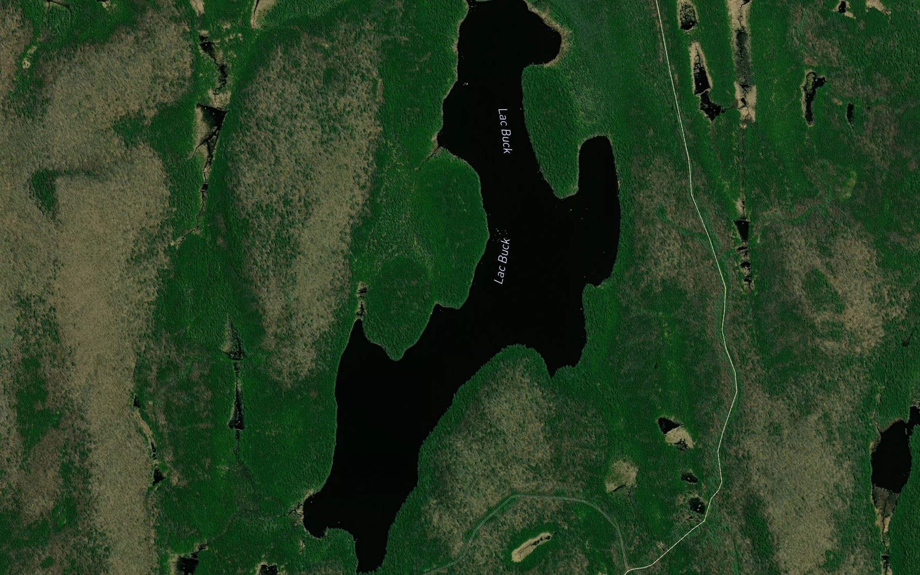 Satellite map of the Lac Buck