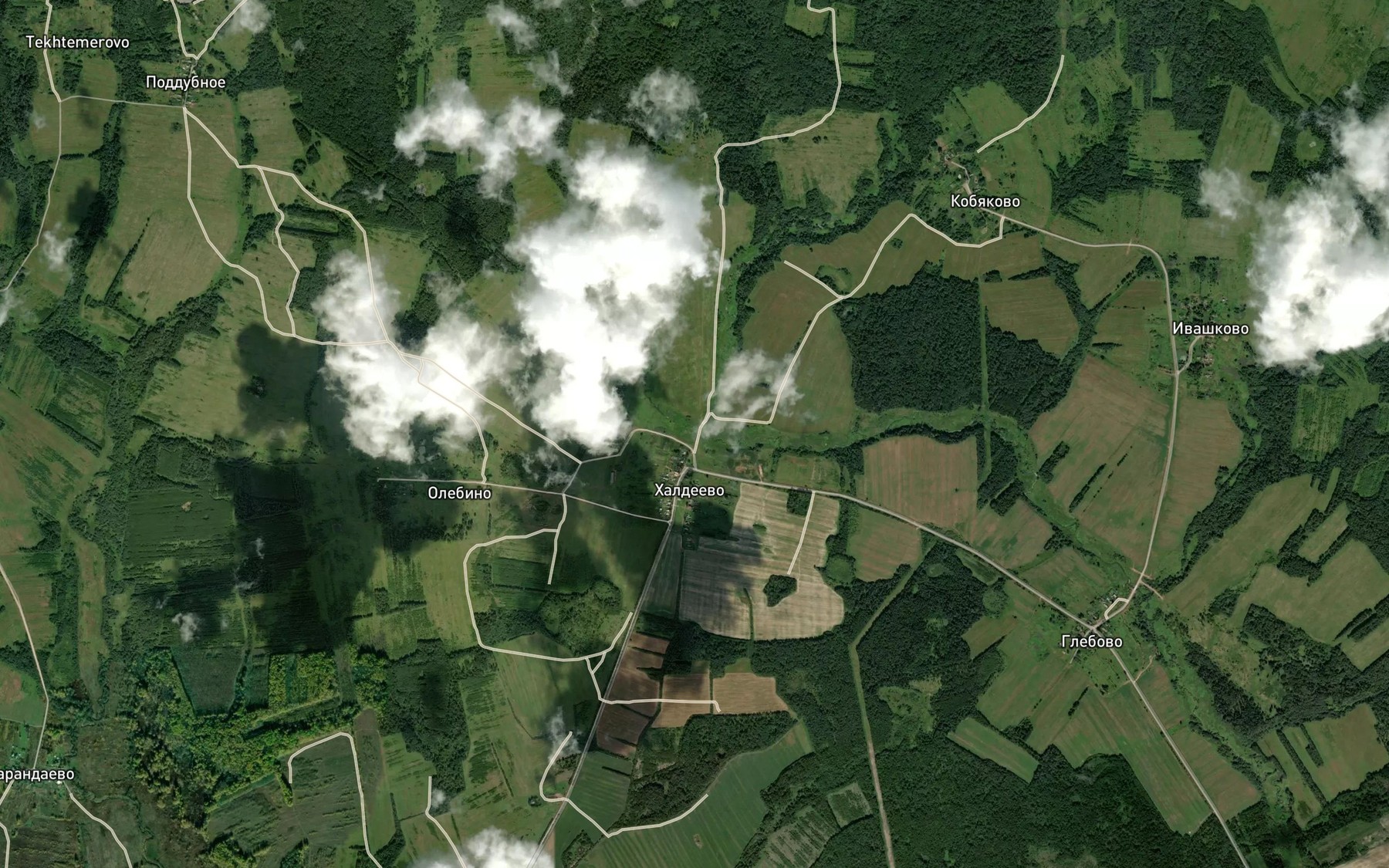 Satellite map of the Zhukovka