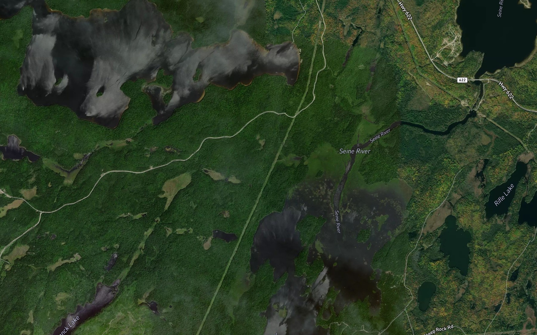 Satellite map of the Grace Bay