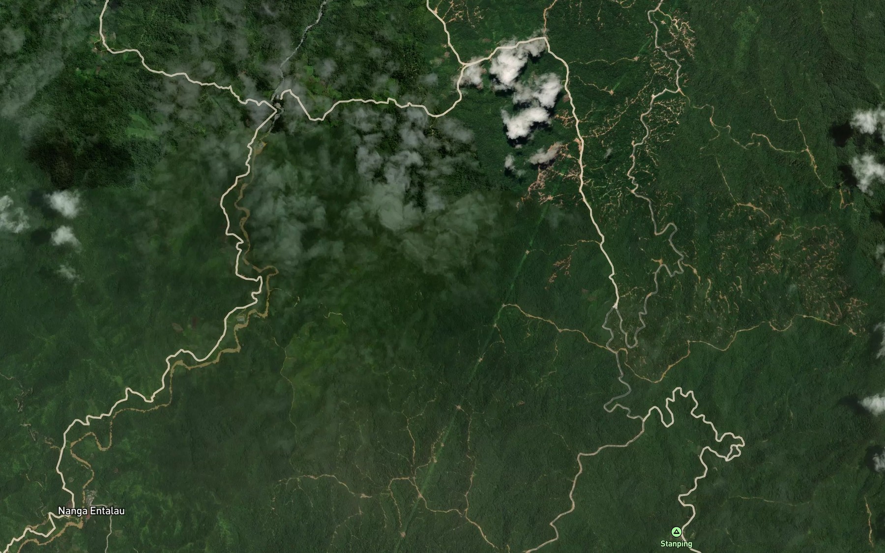 Satellite map of the Sungai Gerenjeng
