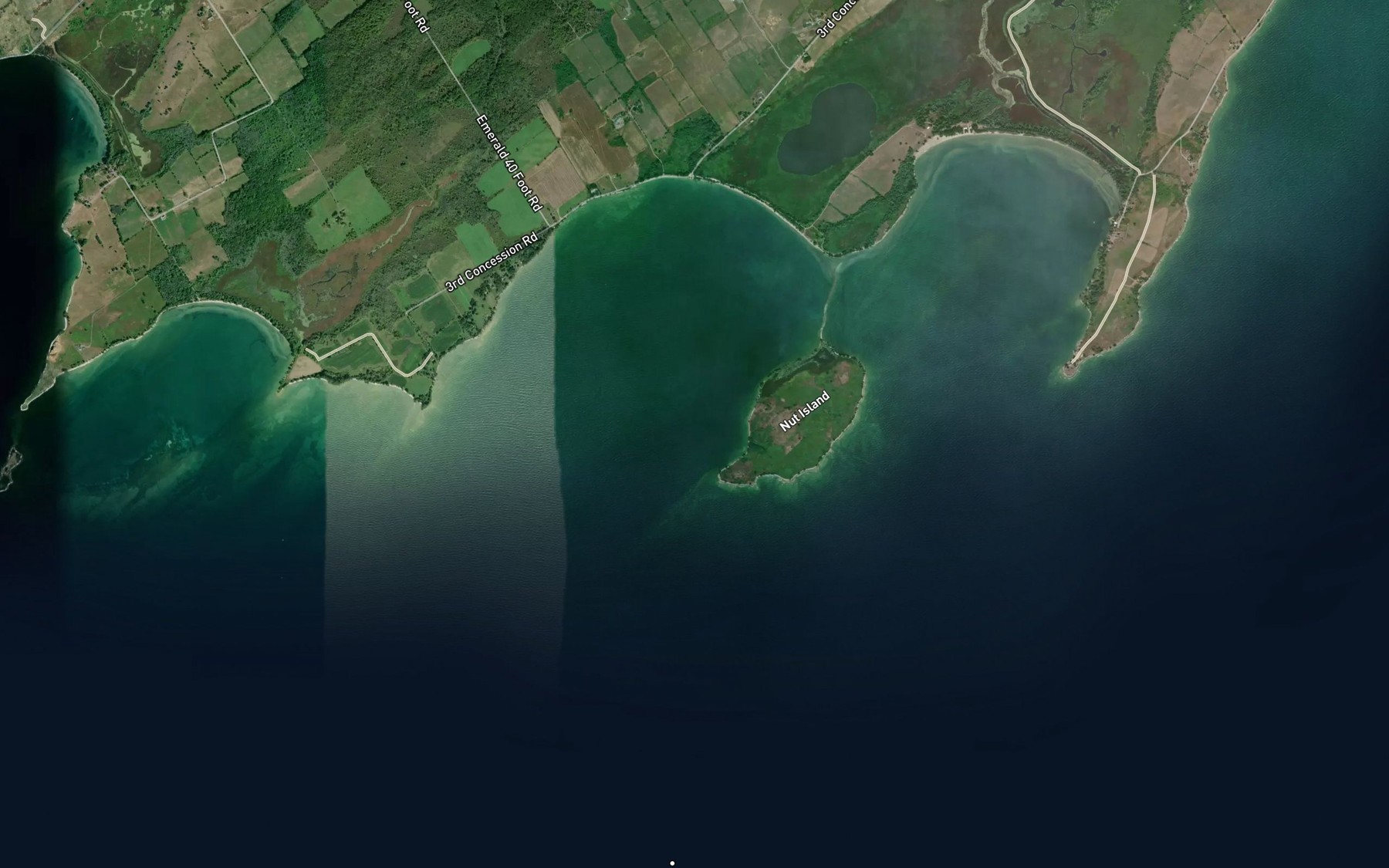 Satellite map of the Amherst Bay