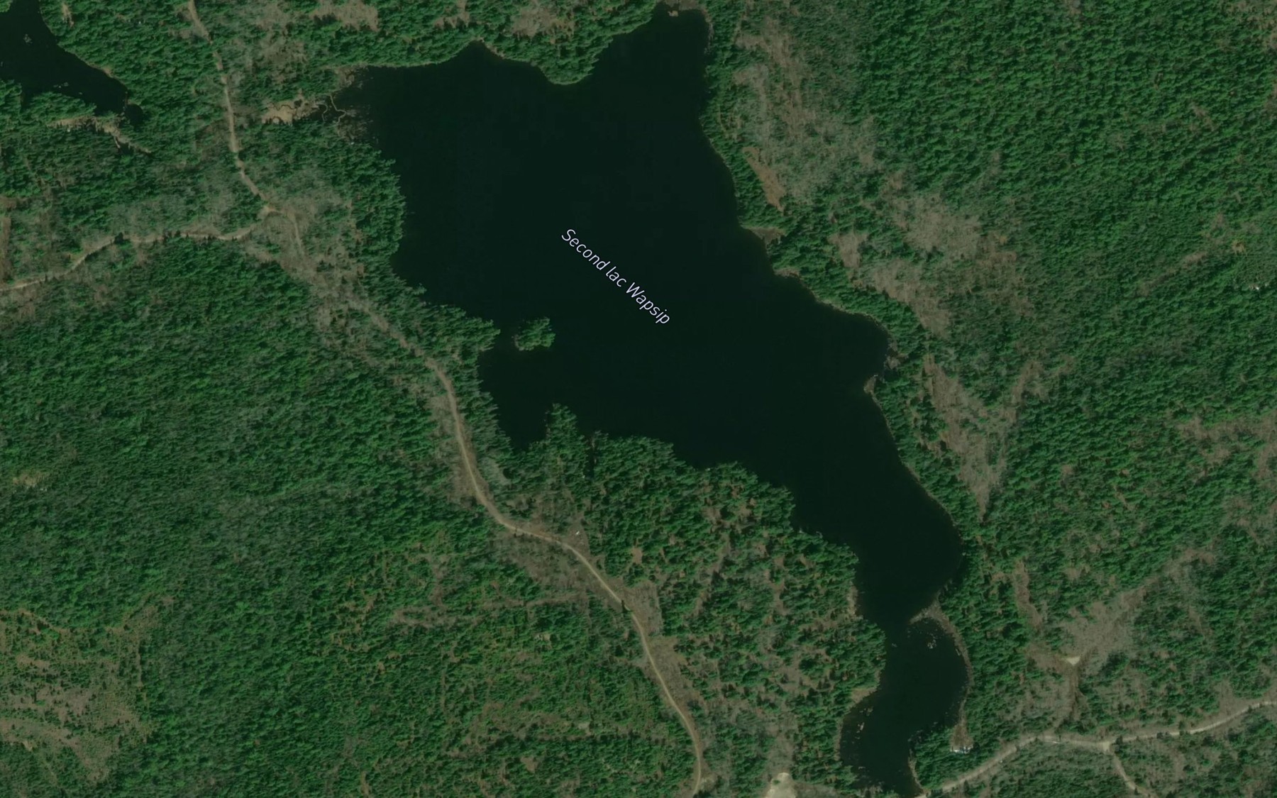 Satellite map of the Second lac Wapsip