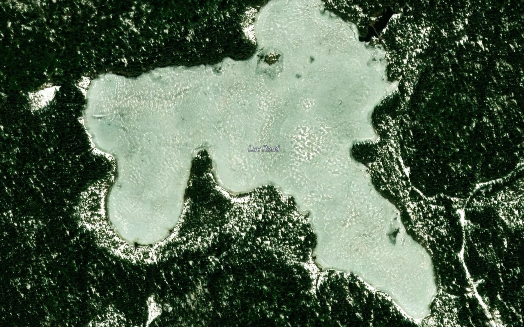 Satellite map of the Lac Rand