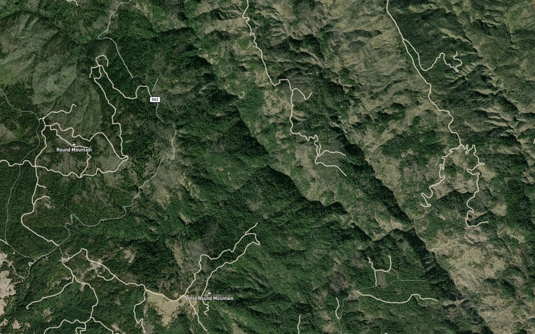 Satellite map of the Salt Creek