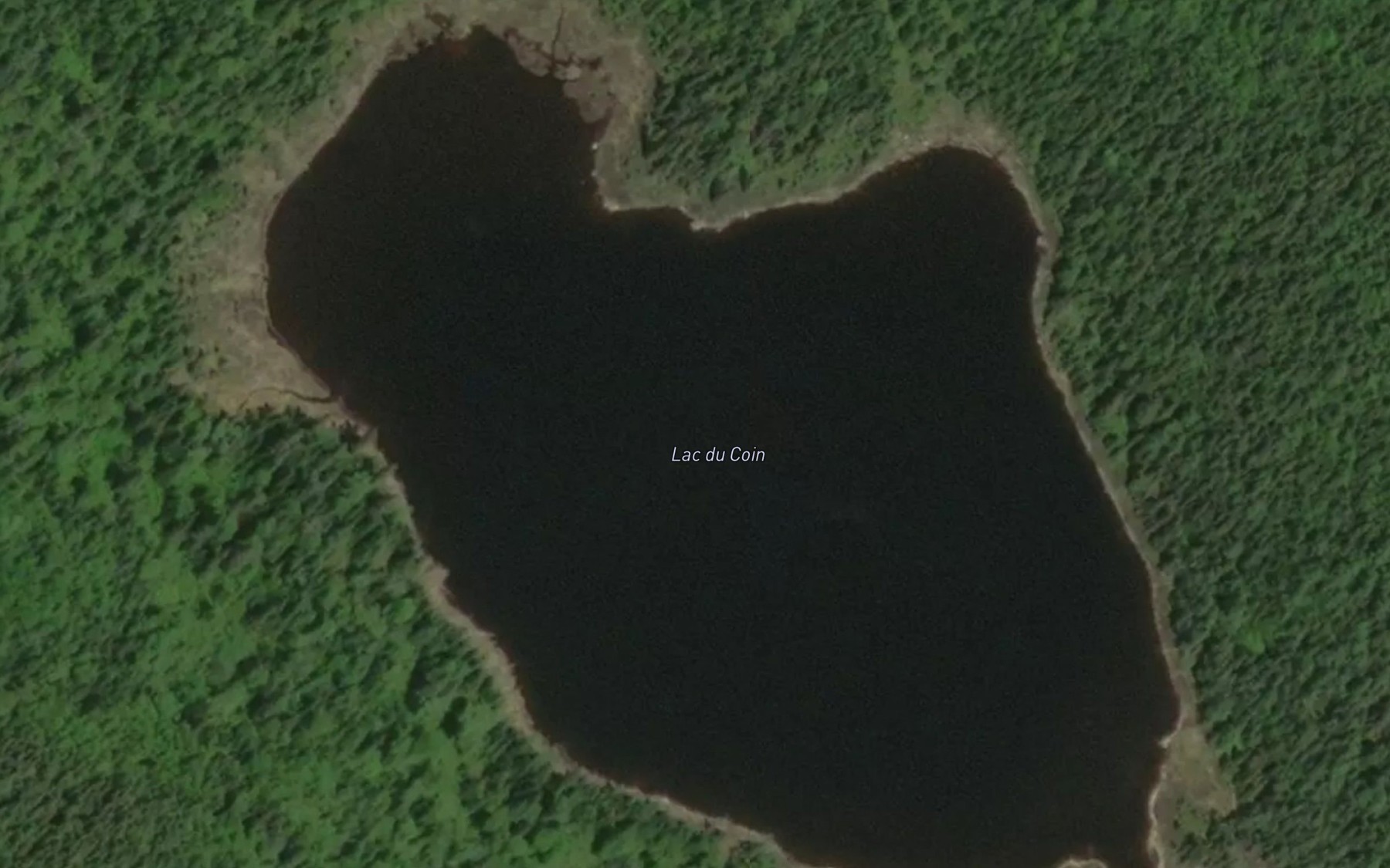 Satellite map of the Lac du Coin