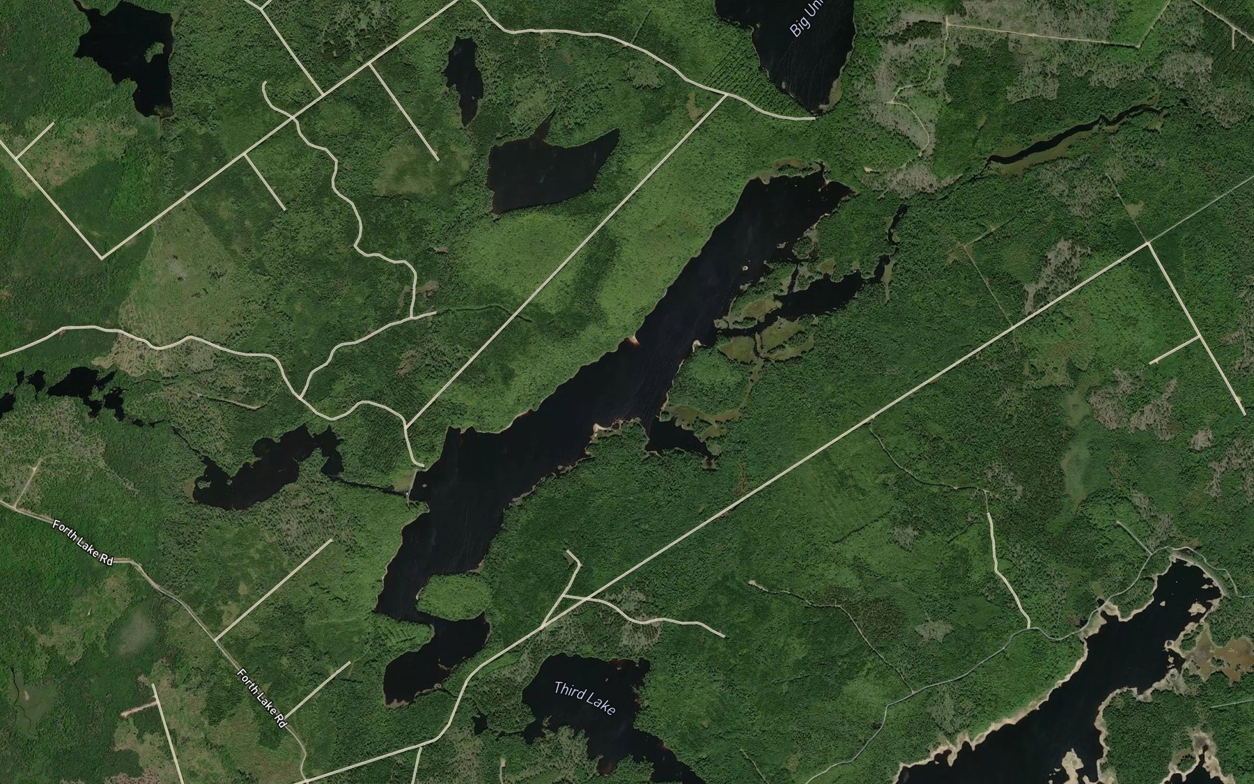Satellite map of the Sissiboo Grand Lake